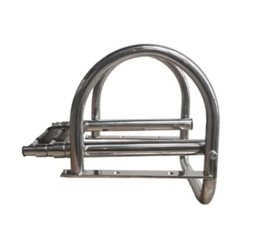 Niro Teleskopische Badeleiter 'Prince' Für Badeplattform; 3+1 Ovale Stufen