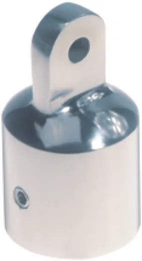 Niro Verdeckbeschlag-Endkappe, Ø25,4mm, Verbindung Ø6,3mm