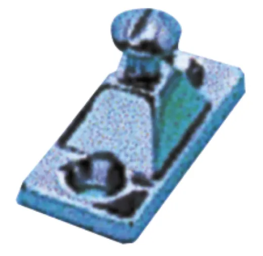 Niro Verdeckbeschlag Seitenmontage, Fuß 51x22,25mm, Schraube Ø6,3mm