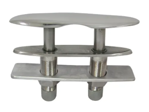 Niro Versenkbare Klampe, A=108mm, B=28mm, C=50mm, D=45mm, E=19mm, F=19mm