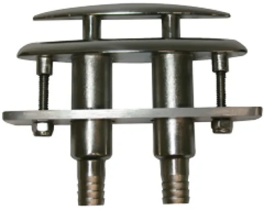 Niro Versenkbare Klampe, (Komplett Mit Kunststoff Adapter Für Entwässerung)