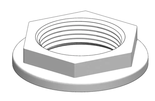 Nuss (1¼” BSP, weiß)