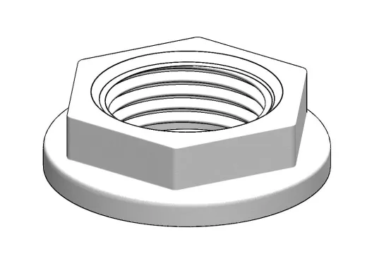 Nuss (½” BSP, weiß)