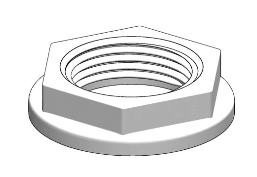 Nuss (¾” BSP, weiß)