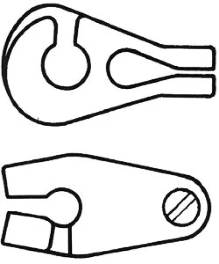 Nylon-Stagreiter für max. 4mm Stag (100er-Packung)