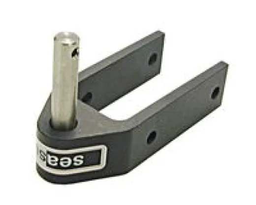 oberer Ruderbesch. 44mm Alu schwarz mit 10mm pin