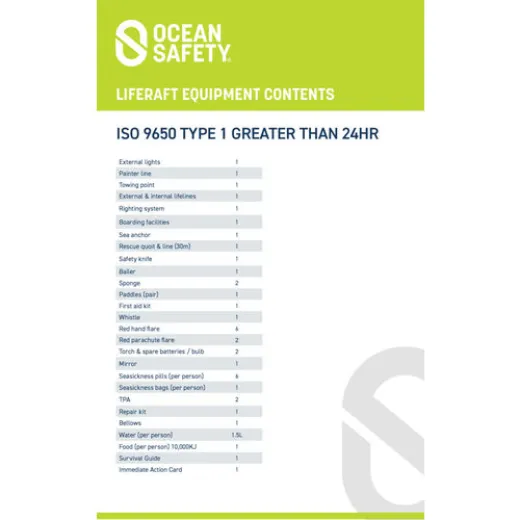 Ocean Safety Rettungsinsel Ocean 6V ISO9650