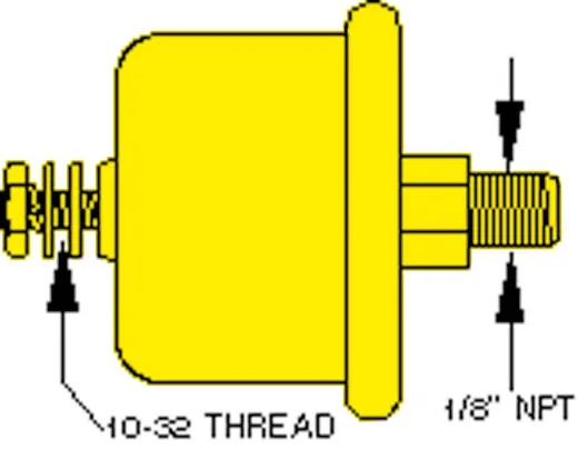 Öldruckgeber Single Station 100psi (6,9 Bar), 1/8 Nptf (Sw: 240-33 Ohm)