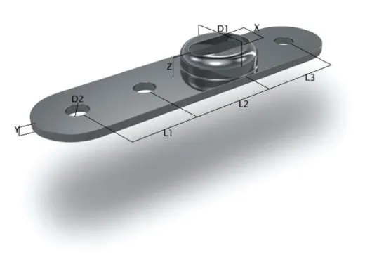 OS Mastplatte M8