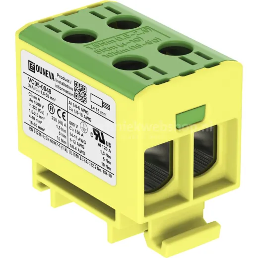 Ouneva - doppelt (2.5 - 50 mm², gelb/grün)