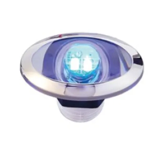 Allpa Led Orientierungsleuchte Mit Niro Ring, 12v/0.4w, Blau, Oval, 2x0.2w Smd 2835 Led, 53.4x33mm
