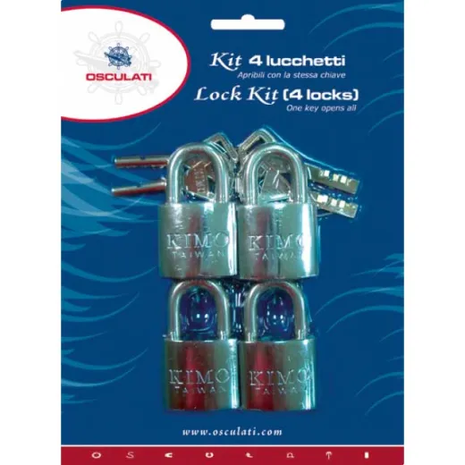Padlock Bronze und Edelstahl Halterung