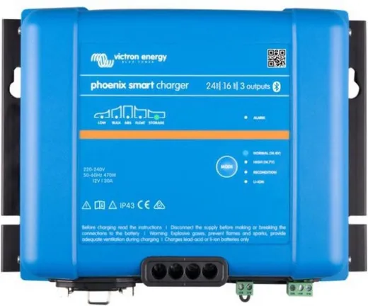 Phoenix Smart IP43 Charger (24V, 16A, 3, 180 x 249 x 100, 3.5)