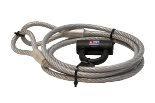 Plastifiziertes Anti-Diebstahl-Kabel Mit Schloß - L=5m