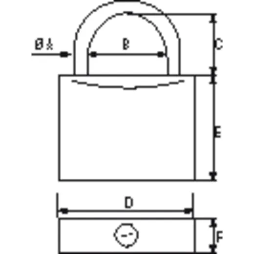 PLASTIMO 5 VORHAENGESCHLOESSER BREITE 40 MM