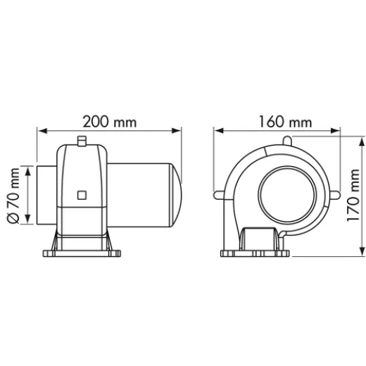 PLASTIMO Absaugventilator 12V