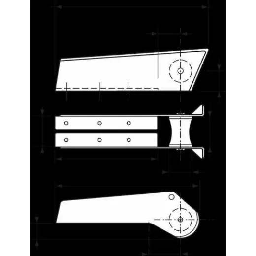 PLASTIMO ALU ANOD BOW ROLLERS 245X150X60MM