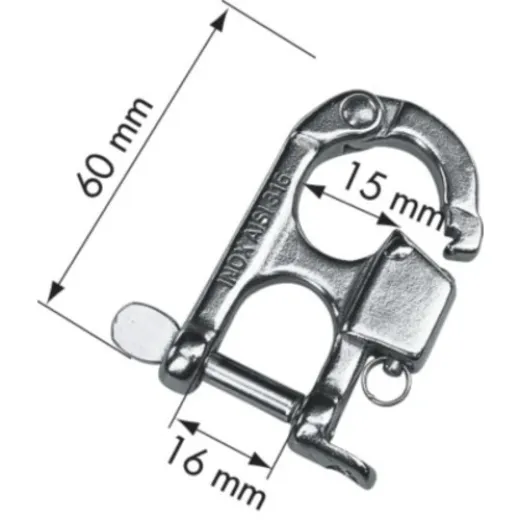 PLASTIMO FESTSCHNELLVERSCHLUSSSCHNAPPHAKEN