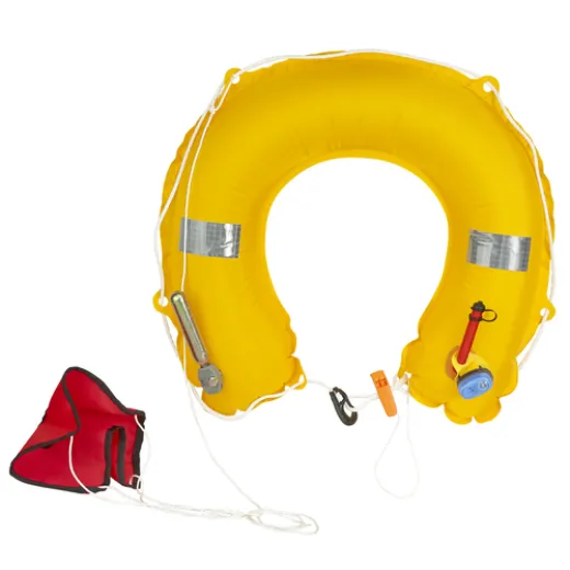 PLASTIMO HUFEISENRETTUNGSRING AUFBLAS GELB
