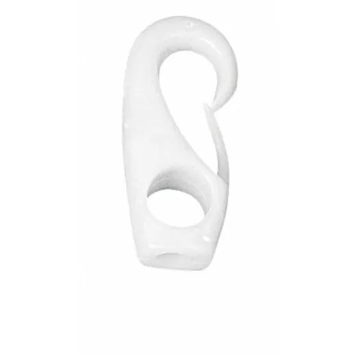 PLASTIMO KARABINERHAKEN POLYAMID WEISSOESE D6MM