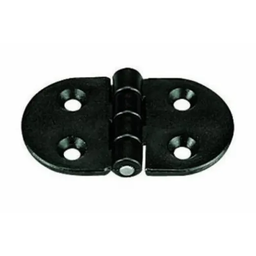 PLASTIMO SCHARNIERE OVAL 70X40 SCHWARZ X10