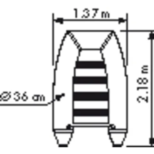 PLASTIMO Schlauchboot RAID II P220SH grau