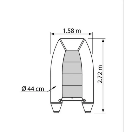 PLASTIMO Schlauchboot TRAIL P270KH grau