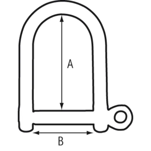 PLASTIMO SHACKLE LARGE STS D 5 X 20MM
