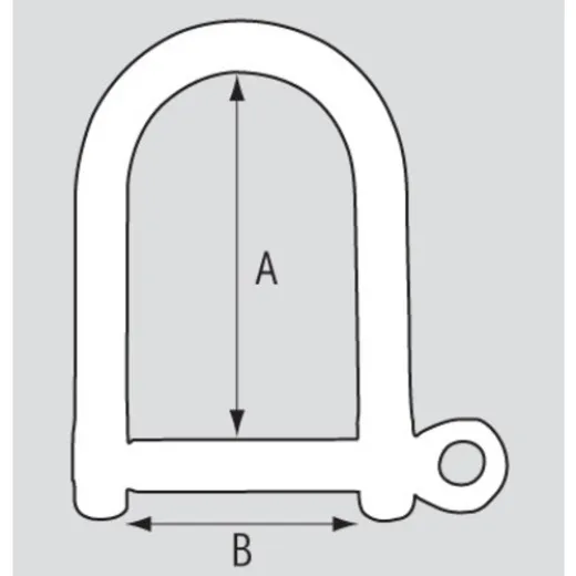 PLASTIMO STS KEY PIN SHACKLE D5MM