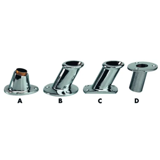 PLASTIMO SUPPORT FOR BUILTIN POLE CHBRASS Ø25MM