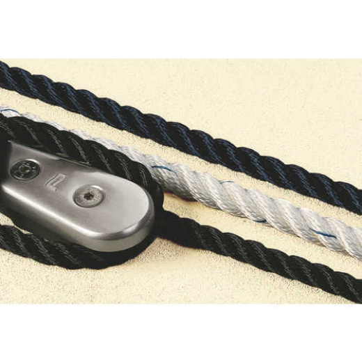 PLASTIMO XM POLYESTERLEINE 3-SCHAFT SCHWARZ 16 MM - 1A-Bootshop.de 
