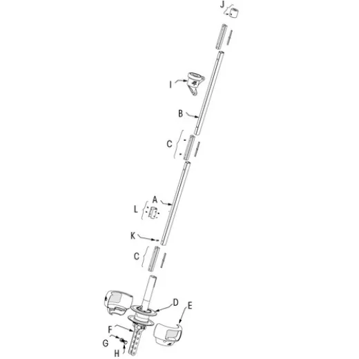 PLASTIMO ZUBEHOER SET ROLLREFFANLAGE S T SERIE