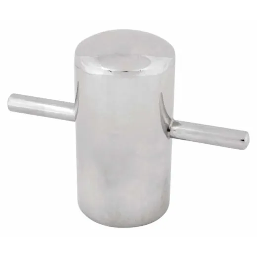 Poller auf Platter Edelstahl 304 - Durchmesser 50 mm, Höhe 90 mm