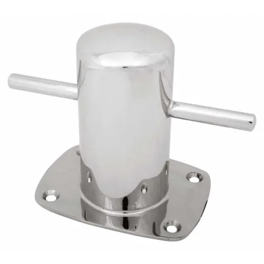 Poller auf Platter Edelstahl 304 - Durchmesser 60 mm, Höhe 110 mm