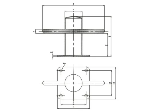 Poller Edelstahl AISI 316 Ø 120mm