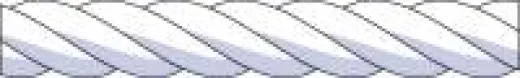 Polyester geschl. Festmacher schwarz 12mm