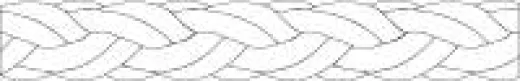Polyester Quadrat-Festmacher schwarz 18mm