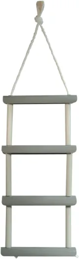 Polypropylen Taustroppleiter, 4-Stufen (Lexan), L=1060mm, B=300mm, Stufe Ø25mm, max. 120kg