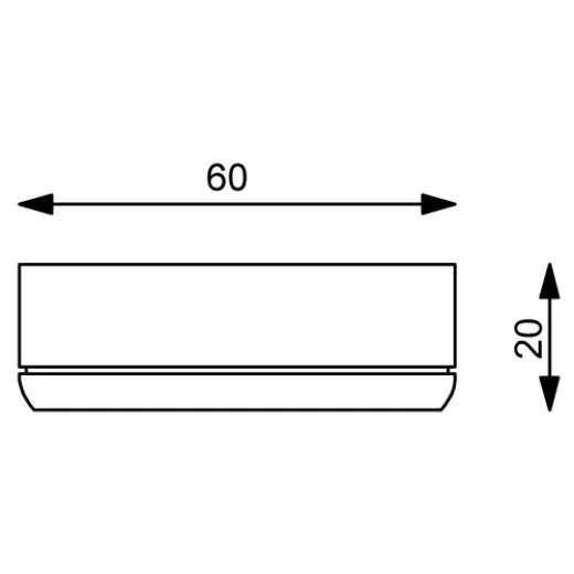 Prebit LEDAnbauleuchte D12 Master chrommatt
