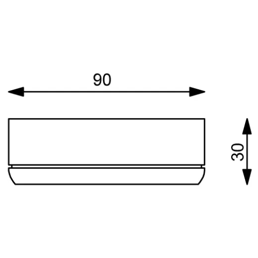 Prebit LEDAnbauleuchte D33 Master chrommatt r