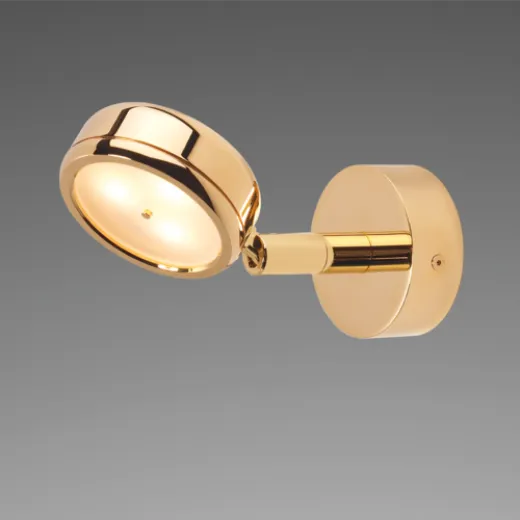 Prebit LEDAnbauleuchte F5 goldglanz rotwarmwe