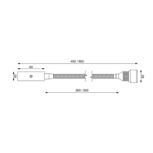 Prebit LEDFlexleuchte 011 chrom Glanz