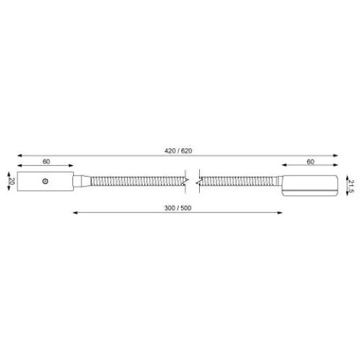 Prebit LEDFlexleuchte 051 500mm goldglanz ro