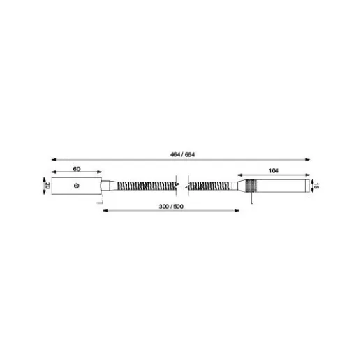 Prebit LEDFlexleuchte 071 300mm chromglanz r
