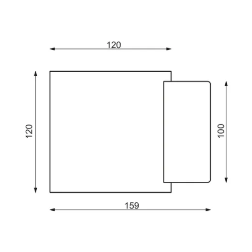 Prebit LUCY Glasschirm weiß 12V24V