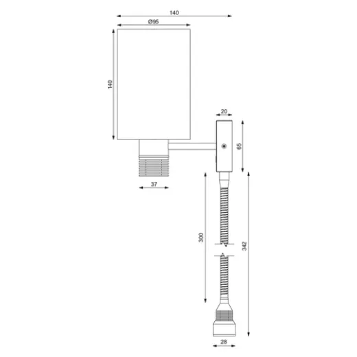 Prebit NOVA-LYNN+USB 25°, gold-glanz