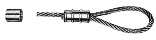 Presshülse Kupfer 3/32 2.5 mm