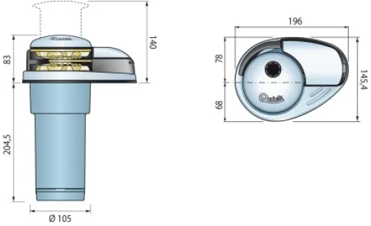 PRINCE DP2 VERTICAL 500W-12V 6mm Kette