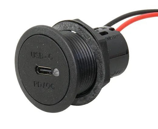 PRO CAR USB-C Einbau-Steckdose, rechteckig 12/24V 3A, mit LED SB-Pack