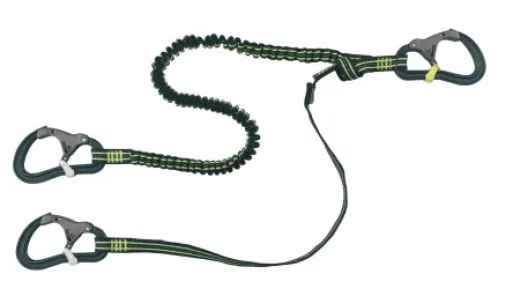 PROLINE Lifeline 2m elastisch 3 Sicherheitshaken